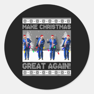 Adesivo Faça o Excelente de Natal de novo, Camisa Trump Da