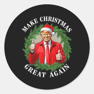 Adesivo Faça o Excelente de Natal de novo Donald Trump Meg