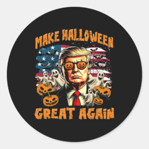 Adesivo Faça o Halloween Grande Novamente Donald Trump Mar
