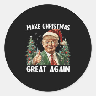 Adesivo Faça o Natal Grande Novamente Funny Papai Noel Tru