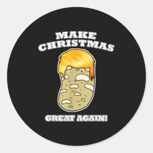 Adesivo Faça o Natal Grande Novamente Natal Batata Trump