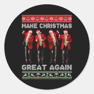 Adesivo Faça o Natal Grande Novamente Xmas Divertido Trump
