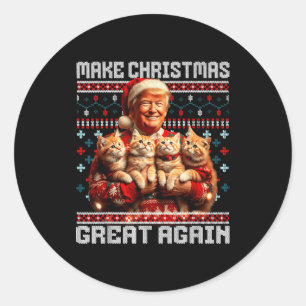 Adesivo Faça o Natal Grande Novamente Xmas Divertido Trump