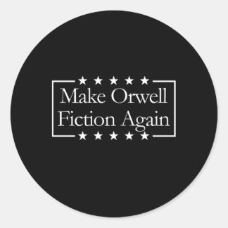 Adesivo Faça Orwell Fiction Novamente Libertarian Orwellia