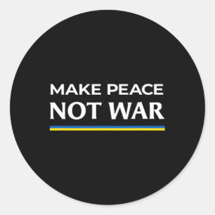 Adesivo Faça Paz, Não Guerra - Apoie a Ucrânia