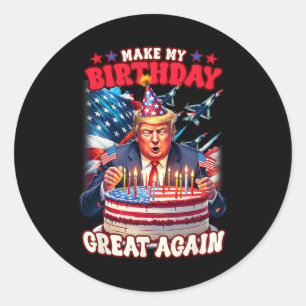 Adesivo Faça seu Excelente de aniversário novamente