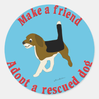 Adesivo Faça Um Amigo - Beagle