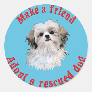 Adesivo Faça Um Amigo - Shih Tzu