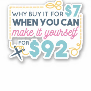 Adesivo Faça você mesmo citar a tipografia