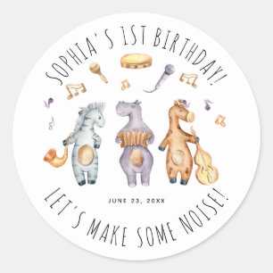 Adesivo Façam Bons Bons Animais Africanos Aniversário