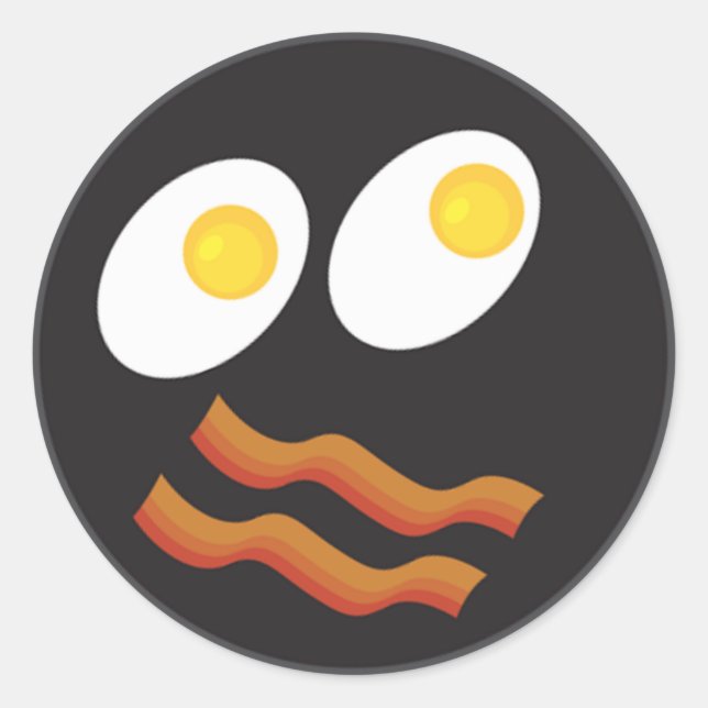 Adesivo face de bacon e ovos (Frente)