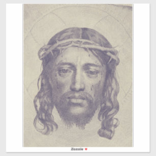 Adesivo Face de Cristo no Véu de Santa Verônica Sagrada Fa