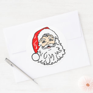 Adesivo Face de Papai Noel
