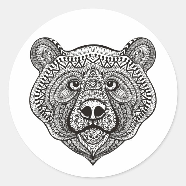 Adesivo Face do Urso Inspirado (Frente)