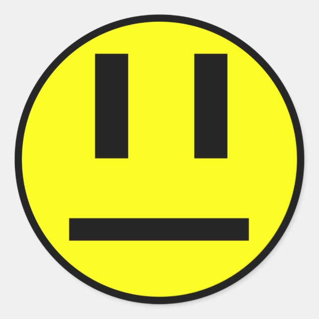 Adesivo Face indiferente (Frente)