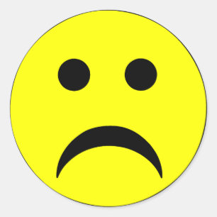 Adesivo Face Triste