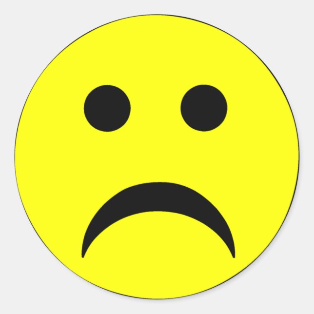 Adesivo Face Triste (Frente)