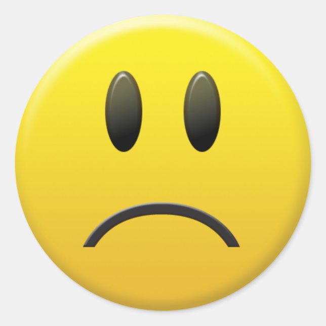 Adesivo Face Triste (Frente)