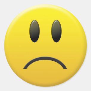 Adesivo Face Triste