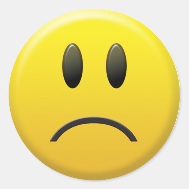Adesivo Face Triste (Frente)