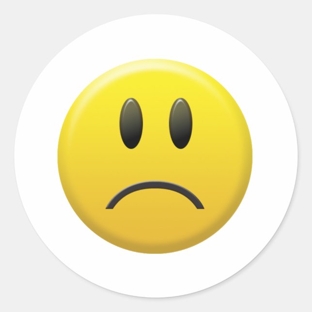Adesivo Face Triste (Frente)