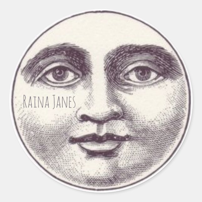 Adesivo Face Whimsical Da Lua (Frente)