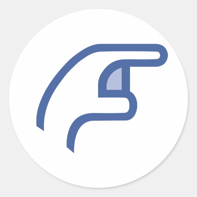 Adesivo facebook me POKE (Frente)