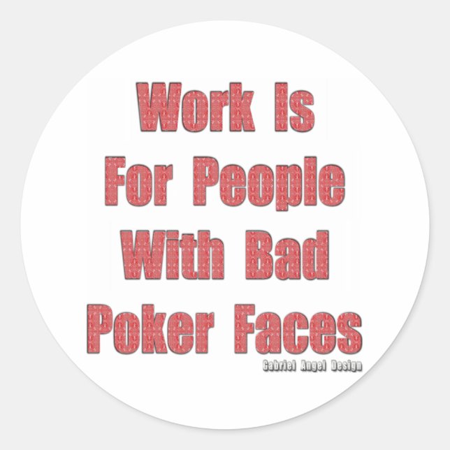 Adesivo Faces de Poker Incorretos (Frente)