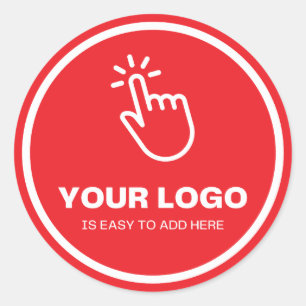 Adesivo Fácil carregar seu logotipo, personalizado, mínimo