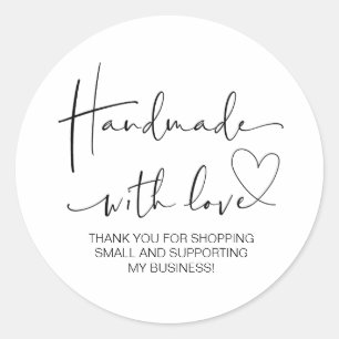 Adesivo Fácil Com Amor Pequenas Empresas Obrigado
