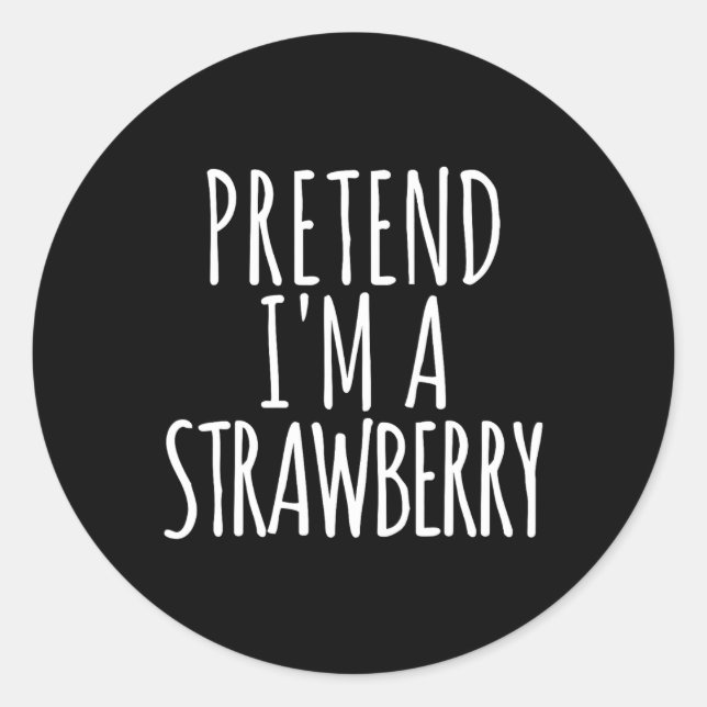 Adesivo Fácil e preguiçoso Figurino de Halloween Fingir qu (Frente)