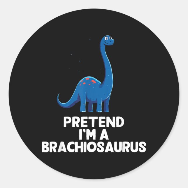 Adesivo Fácil Traje de Brachiosaurus para Fim de Festa de  (Frente)