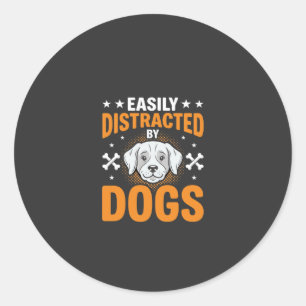 Adesivo Facilmente Distraído Por Cães