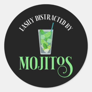 Adesivo Facilmente Distraído Por Mojitos