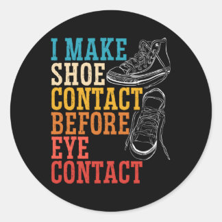 Adesivo Faço Contato De Calçado Antes De Contatar O Sneake