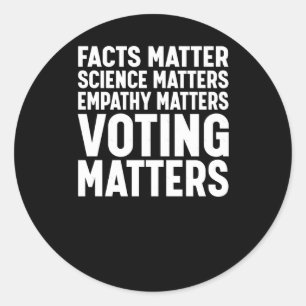 Adesivo Facts Science S Voting S Liberal Democrat Sticker