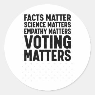 Adesivo Facts Science S Voting S Liberal Democrat Sticker1