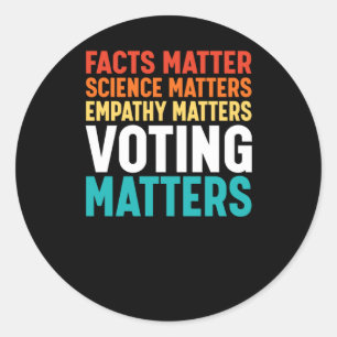 Adesivo Facts Science S Voting S Liberal Democrat Sticker2
