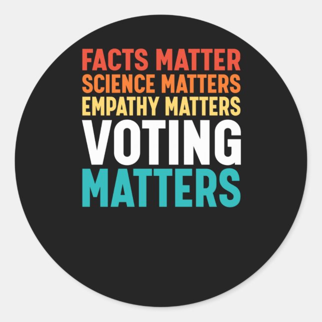 Adesivo Facts Science S Voting S Liberal Democrat Sticker2 (Frente)