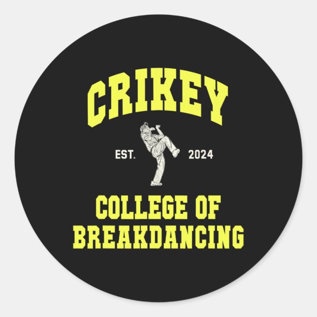 Adesivo Faculdade Cóta De Breakdancing Breakdance Dan (Frente)