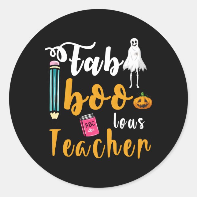 Adesivo Faculdade Faboolosa de Professores Spooky Ghost En (Frente)