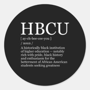 Adesivo Faculdades e Universidades Hbcu Mês da História Ne