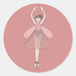 Adesivo Fada Bailarina Ilusima Rosa