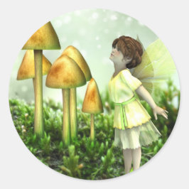 Adesivo Fada Curiosa - Fada e Toadstools