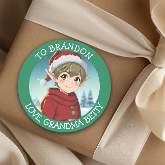 Adesivo Fada de Natal Personalizada para e de