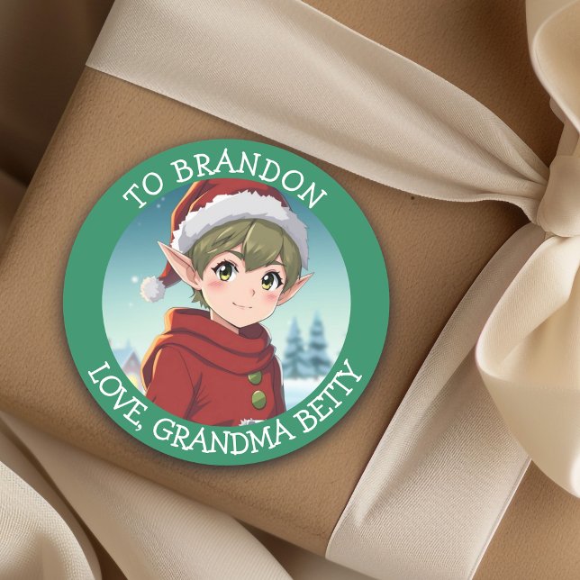 Adesivo Fada de Natal Personalizada para e de (Criador carregado)