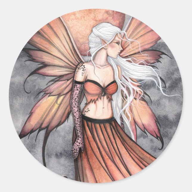 Adesivo Fada de outono de ouro (Frente)