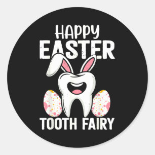 Adesivo Fada do Dente Feliz Páscoa Dentista Higienista Den