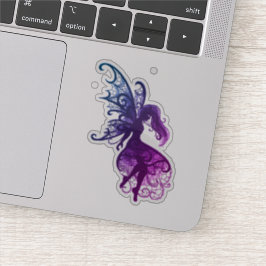 Adesivo Fada Escura Flutuante Laptop De Cabelo Vinil