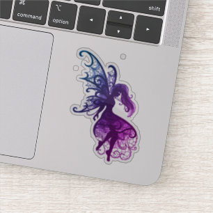 Adesivo Fada Escura Flutuante Laptop De Cabelo Vinil